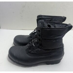 Hunter Men's Original Short Quilted Boots Black Size 10